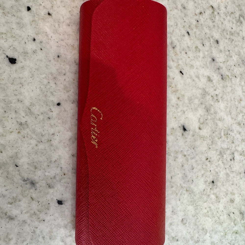 Cartier Red Eyeglass Case